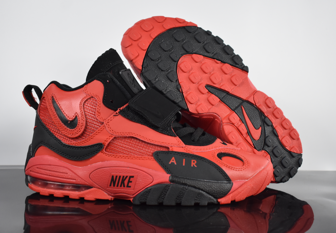 Women Nike Air Max Speed Turf Red Black Shoes